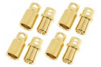 G-Force RC - Connector 8,0mm gold contact - male and female (4 pair)