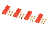 G-Force RC - Steckverbinder - 2.0mm - Goldkontakten - mit Plastik Gehause - 4 St (GF-1001-001)