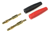 Voltmaster - Connectors Gold contact 4mm banana plug (1 pair)