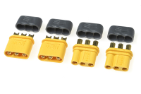 G-Force RC - MR-30 3-polig mit Kappe Goldkontakte - Stecker und Buchse (2 Paar)