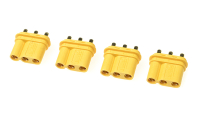 G-Force RC - Connector - MR-30PB 3-Polig - Goldkontakten - Stecker - 4 St (GF-1087-002)