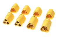 G-Force RC - MT60 3-pole gold contacts plug and socket (2...