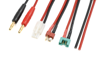 G-Force RC - Ladekabel - Universal 4in1 - Tamiya, MPX, Deans, Free wire - 16 AWG Silikon Kabel - 1 pc (GF-1200-145)