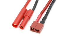 G-Force RC - Power Adapterkabel - 4mm Gold Connector <=> Deans Stecker - 14AWG Silikon Kabel - 1 St (GF-1300-120)