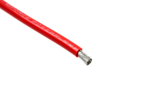 Silikon Kabel Powerflex PRO+ rot - 8AWG - 4197/0.05 Stränge - AD 6.5mm - 1m