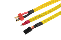 G-Force RC - Kabel-Schutzhülse - Geflochten - 6mm - Gelb - 1m