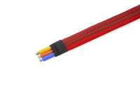 G-Force RC - Cable protection sleeve - Braided - 8mm - Red - 1m