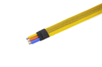 G-Force RC - Kabel-Schutzhülse - Geflochten - 8mm - Gelb - 1m