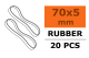 G-Force RC - rubber band - 70 x 5mm (20 pieces)