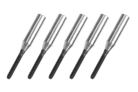 Aluminium Hülsen M2 Kohlefaserstäbe 3mm (5 Stück)