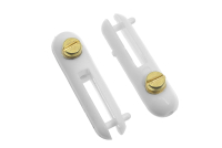 Kunststoff Gabelköpfe mit Schraube für Draht bis 2mm (2 Stück)