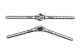 Aluminium Stift-Scharniere 3x50mm abmontierbar (2...