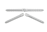 G-Force RC - Aluminium Stift-Scharniere - Du. 6x98mm - Stahldraht befestigung - 2 St (GF-2179-023)