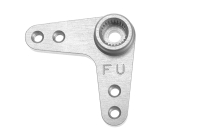 G-Force RC - Präzisions Aluminium Servohebel - 7075 T-6 Alloy - Doppelt 90 Grad. 26mm - 25T Futaba - 1 St (GF-3154-002)