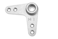 G-Force RC - Präzisions Aluminium Servohebel - 7075 T-6 Alloy - Doppelt 90 Grad. 26mm - 24T Hitec