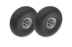 G-Force RC - aircraft wheels - rubber with nylon rim -...