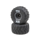 Horizon Hobby - Rt/Lft Tire, Prmnt, Gray Whl (2): 1:10...
