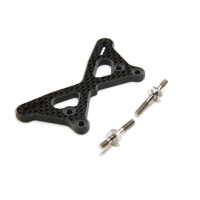 Horizon Hobby - Carbon Front Tower +2mm w/Ti Standoffs: 22 5.0 (TLR334061)