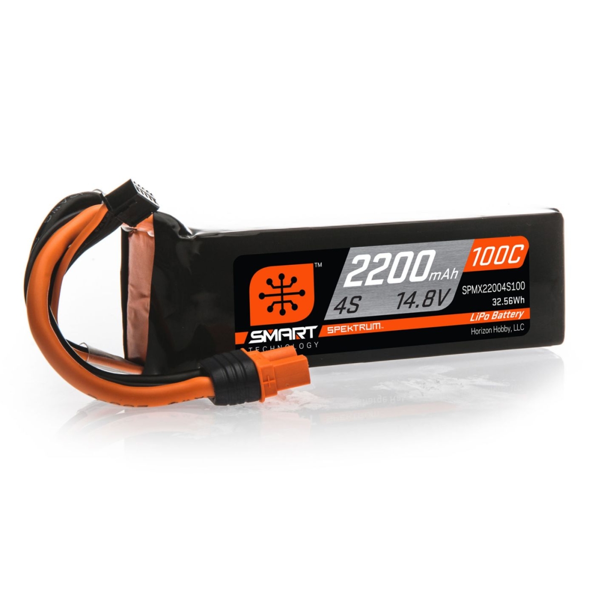 Batterie LiPo Spektrum 14.8V 2200mAh 4S 30C | Smart IC3 | Pour Modélisme RC | SPMX22004S30