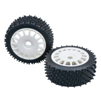 MCD Racing - Astro Max Reifen und Felgen White Hard 160mm (M100263X)