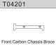 Team C - Carbon Chassisversteifung vorne TM4V2 1:10 4WD...