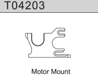 Team C - Aluminium Motorhalterung TM4V2 1:10 4WD Comp. Buggy (T04203)