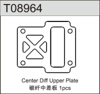 Team C - Carbon Mitteldiffplatte 1:8 Comp. Buggy TM8E (T08964)