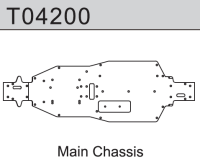 Team C - Chassisplatte TM4V2 1:10 4WD Comp. Buggy (T04200)