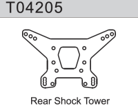 Team C - Carbon Dämpferbrücke hinten TM4V2 1:10 4WD Comp. Buggy (T04205)