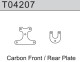 Team C - Carbon Oberdeck vorne / hinten TM4V2 1:10 4WD...