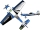 Pichler Extra 330 (Combo) Münster Energy blau / 840 mm (C9183)