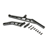 Horizon Hobby - Chassis Brace Set,Rear,Aluminum, Black: DBXL-E 2.0 (LOS351015)