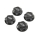 Horizon Hobby - Wheel Nut, Captured, Black (4): DBXL-E 2.0 (LOS352009)