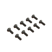 Horizon Hobby - Flat Head Hex Machine Screw M2.5x8mm (10) (ARA702005)