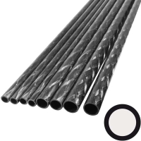 R&G - Carbon tube pullwinded 12,0 x 10,0 x 1000mm