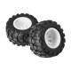 CEN-Racing - Wheel & Tire Glued (White) (CQ0505)