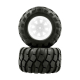 CEN-Racing - Wheel & Tire Glued (White) (CQ0505)