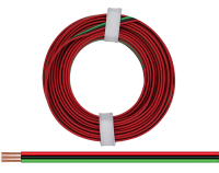 Donau Elektronik - triple strand 0,14mm² red / black / green - 5m