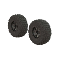 Horizon Hobby - Dboots Fortress SC Tire Set Glued Gun Metal (2) (ARA550087)