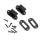 3D Print Lab - mounting frame for XT60 plug and socket (1 pair)