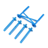 Horizon Hobby - Rear Body Support and Body Posts, Blue: LMT (LOS241051)