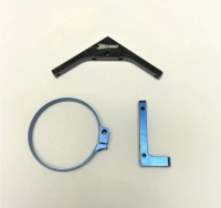 Xceed - 1/8 Fan Mount Clamp On Set (Blue) with 30mm or 40mm Alum.Tri (XCE106028)