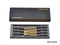 Arrowmax - AM Power Tool Tip Set 7 Pieces With Alu Case Black Golden (AM502905)