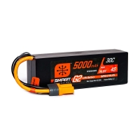 Spektrum - 5000mAh 2S 7.4V Smart G2 LiPo 50C Hardcase IC3