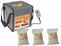 Extover® - heated soft safe with 3 x 1 liter granules