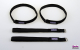 Hacker Motor Klettband-Gurt gummiert 15x400mm, 4er Pack...