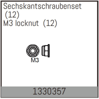 Absima - M3-Sicherungsmutter (12 St.) (1330357)