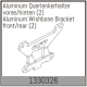 Absima - Aluminum Querlenkerhalter vorne/hinten (2 St.)...