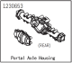 Absima - Portal-Achsgehäuse hinten (1230653)