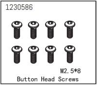 Absima - Kopfschraube M2.5*8 (8 St.) (1230586)